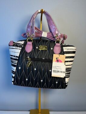 NWT Luv Betsey Cross Body Navy/Pink/White pocket book: MSRP $62